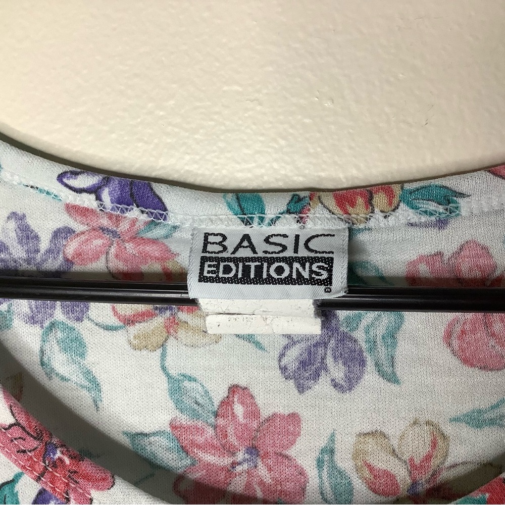 < Vintage Basic Editions Floral Print Maxi Dress > - image 3